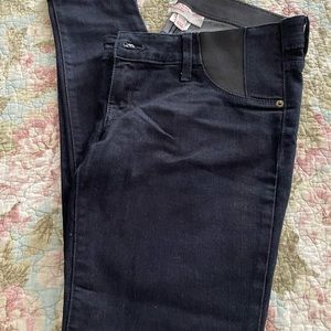 Maternity jeans and black pants